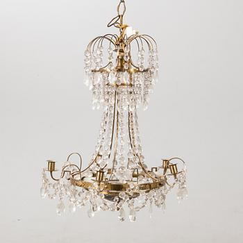 Chandelier in Gustavian style, 20th century.