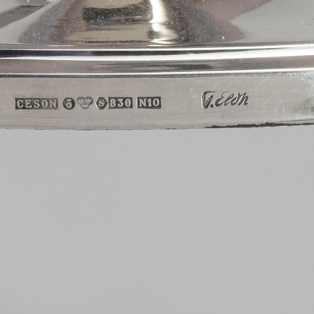 LJUSSTAKAR, 4 st, silver, Tore Eldh, Ceson, Göteborg. bla 1987.