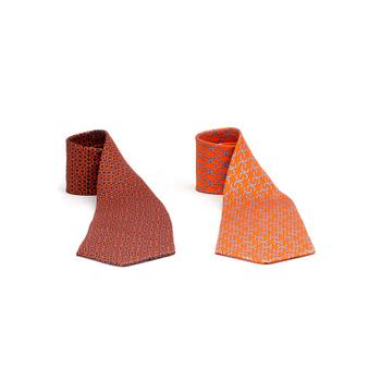 HERMÈS, two silk ties.