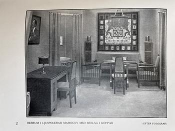 Otto Schulz, a pair of chairs, master carpenter Carl Thorsson, Gothenburg 1912.