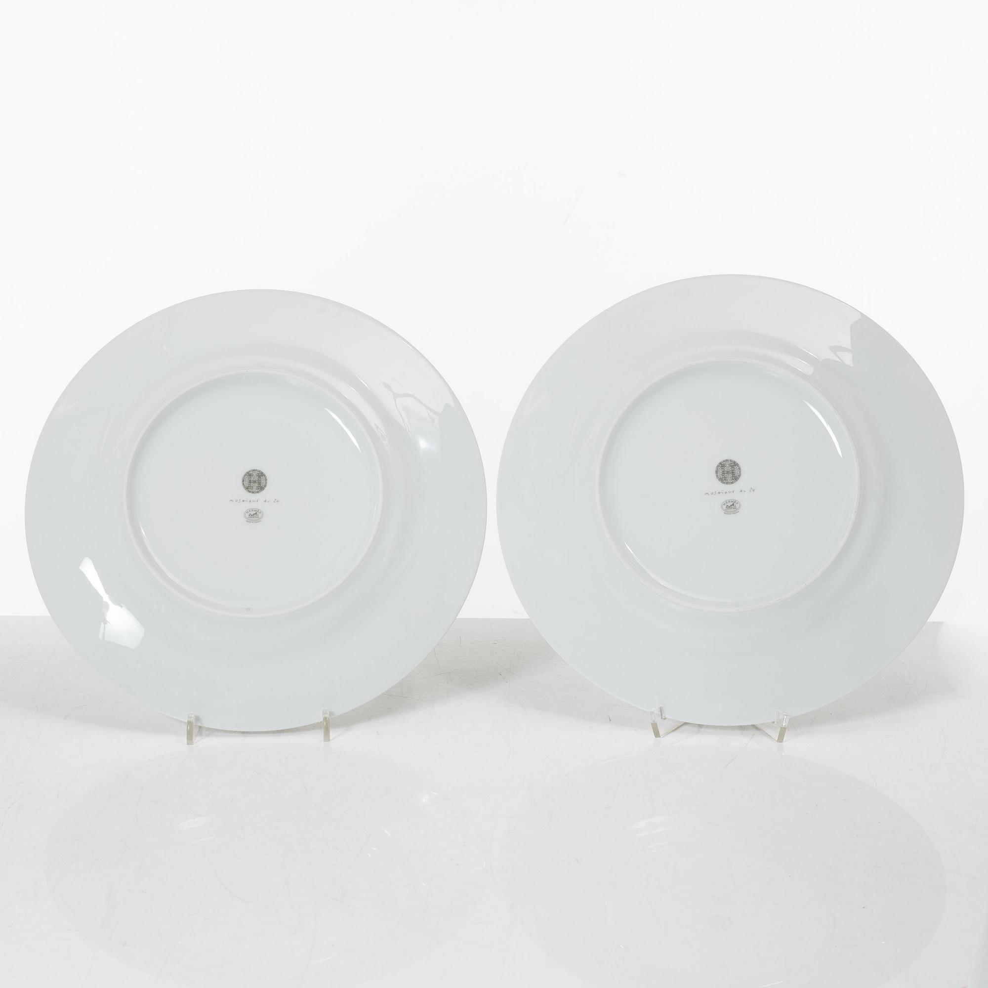 Hermès, plates, 4 pcs, "Mosaique au 24".