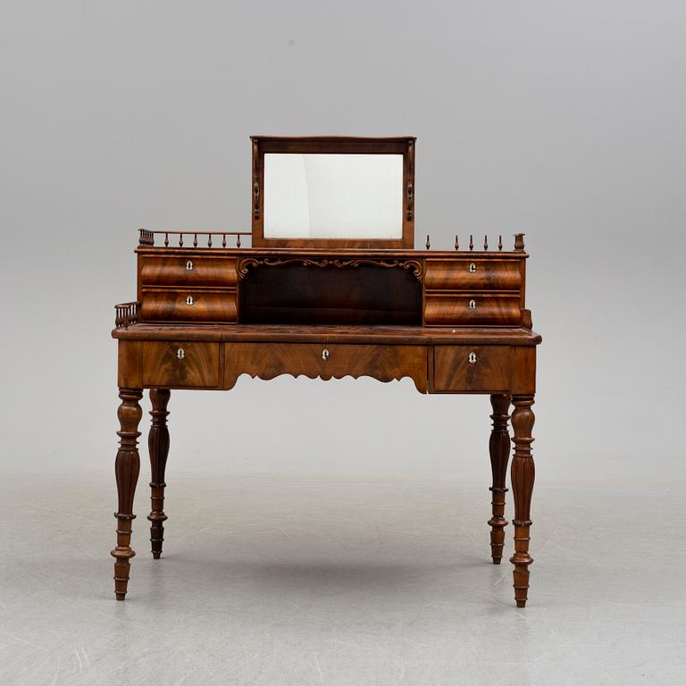 WRITING DESK / DRESSING TABLE, mid 19th century.