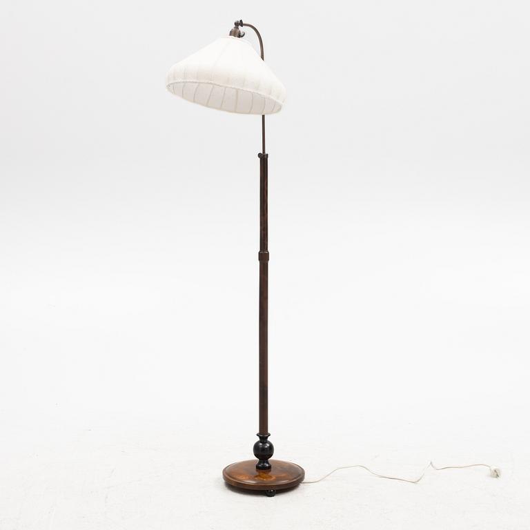 Floor lamp, functionalist style, 1930s/40s.