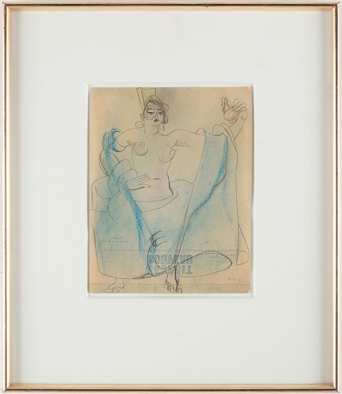 Le Corbusier (Charles-Édouard Jeanneret), Modèle au voile bleu.