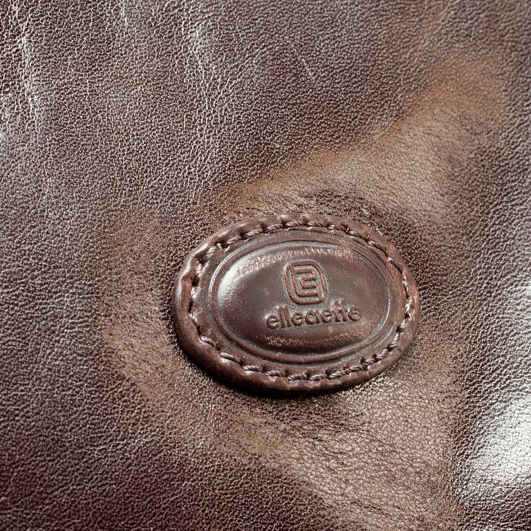 KOSTYMVÄSKA, läder, märkta ellecieffe, Firenze Italia, sent 1900-tal.