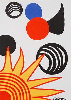ALEXANDER CALDER, färgseriegrafi, signerad i trycket, numrerad 3/300.