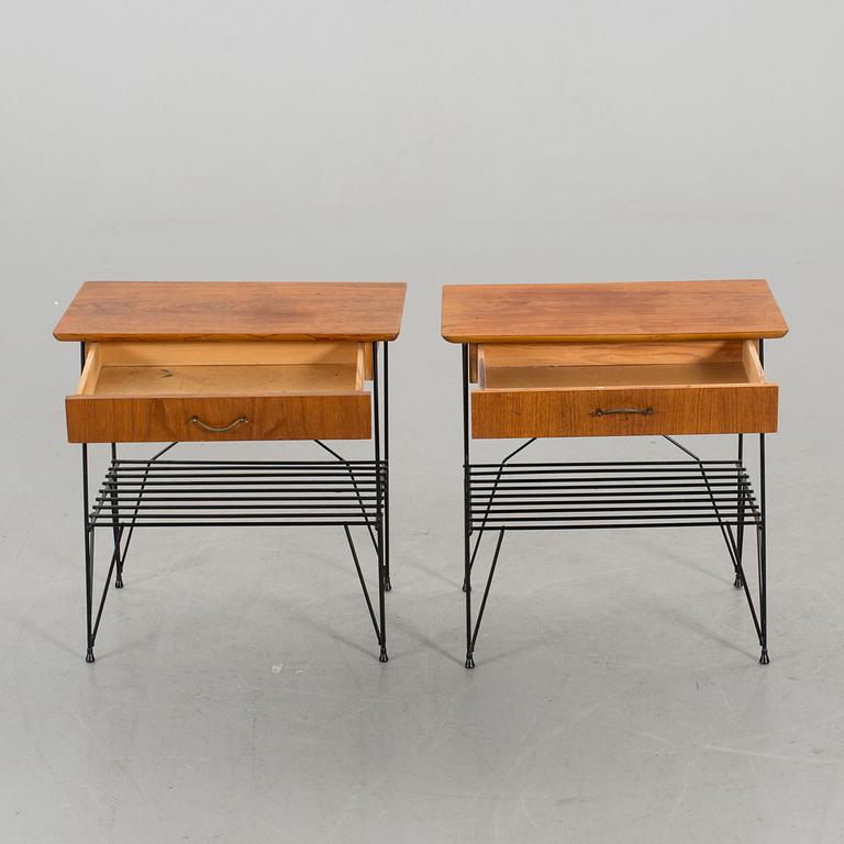 SÄNGBORD, ett par, String-modell, 1950/60-tal.