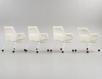 Bruno Mathsson, A set of four Bruno Mathsson 'Mirja MI 444' armchairs, DUX, Sweden.