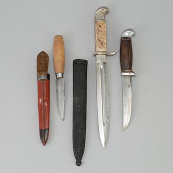 THREE KNIVES by Erik Frost, Mora.