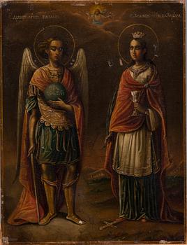 ICON, tempera on wood panel, Russia the first quarter of the 19th century.