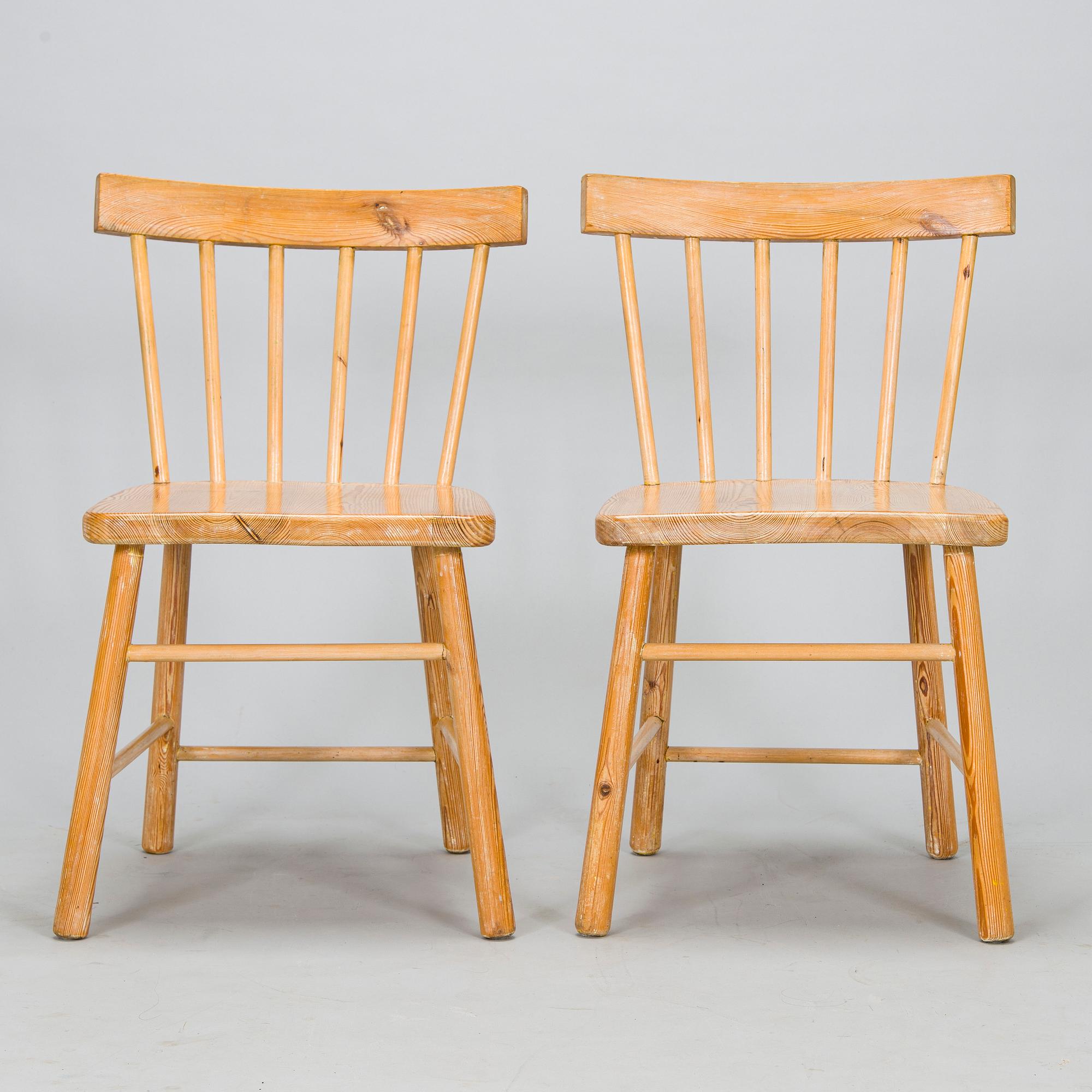 Aino Aalto, stolar, 4 st, modell 641, för Tornator Oy 1940-tal.