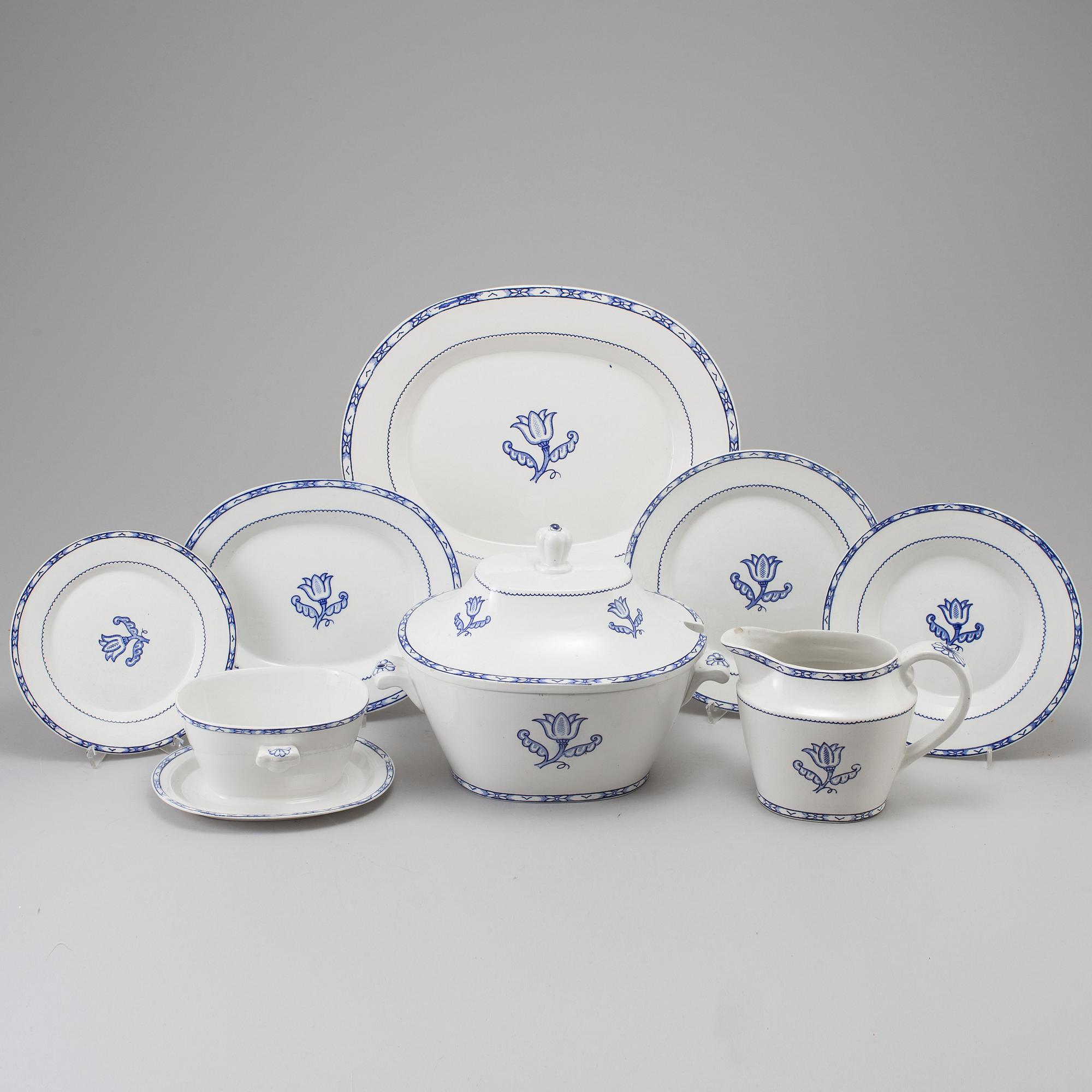 SERVISPORSLIN, 29 delar, "Holland", Wilhelm Kåge, Gustavsberg, 1900-tal.