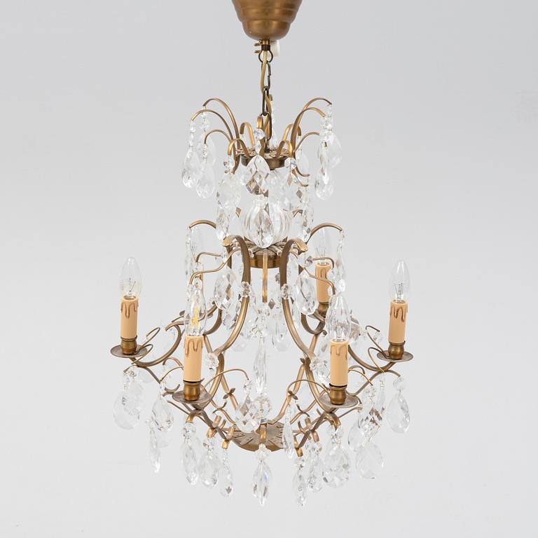 Ljuskrona, rokokostil, 1900-talets andra hälft.