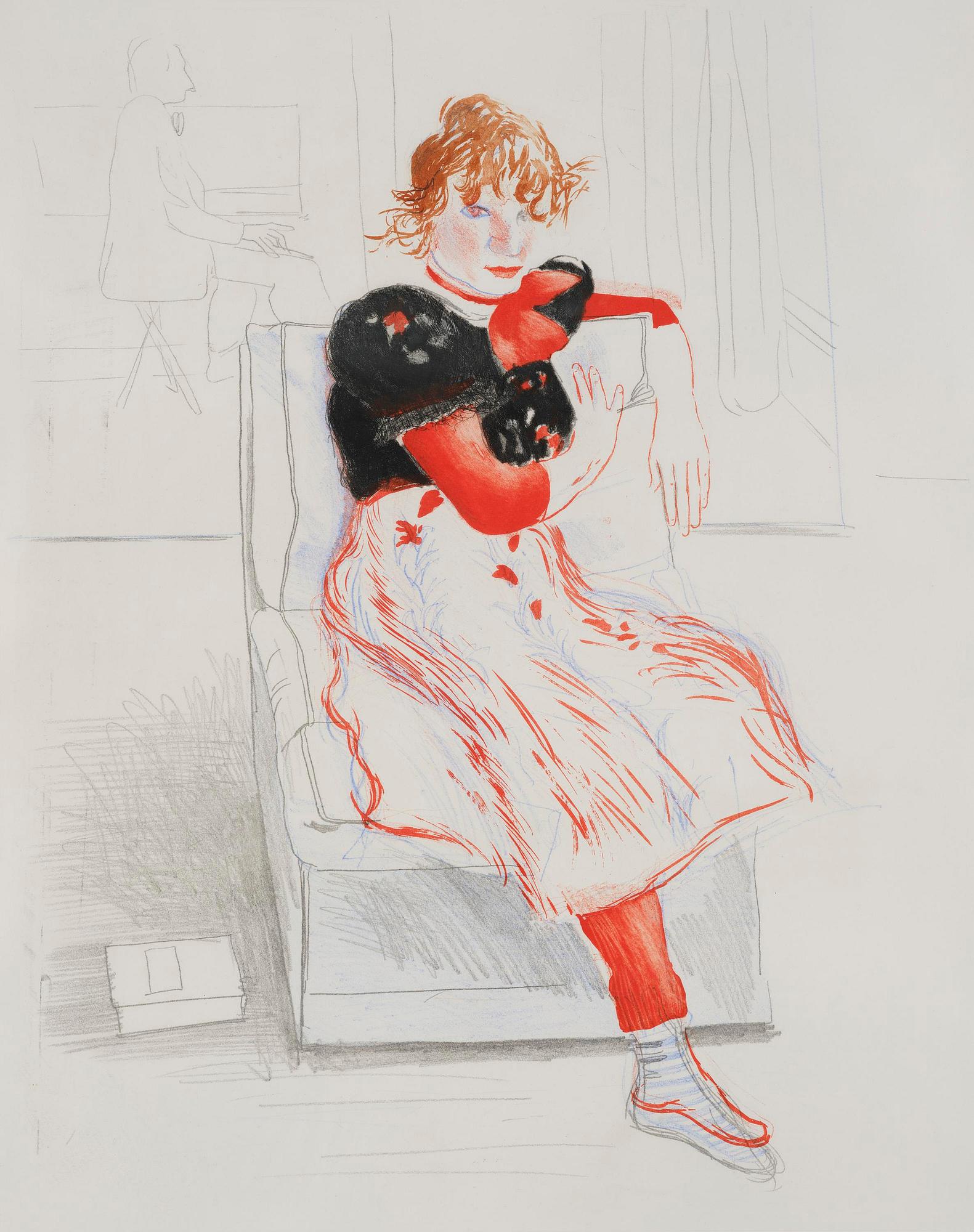 David Hockney, "Celia Observing".