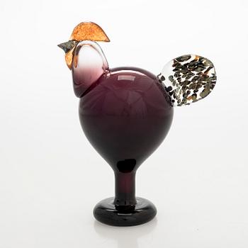 Oiva Toikka, lasilintu, signeerattu O. Toikka Nuutajärvi 1998.