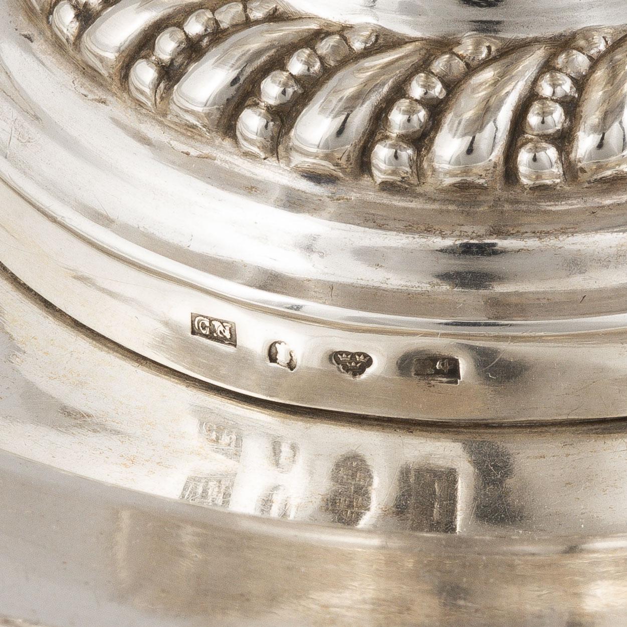 A Swedish Late Empire Silver Sauce Bowl, mark of Carl Nyström, Stockholm, probably 1846.
