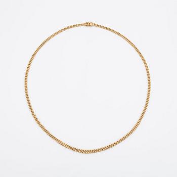18K gold necklace.