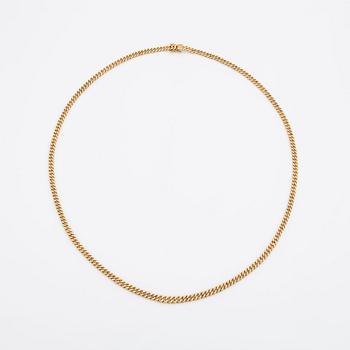 18K gold necklace.