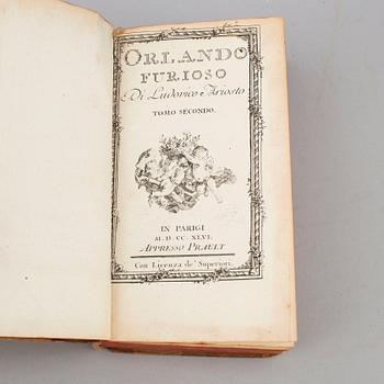 BÖCKER, 4 volymer. Orlando furioso, 1746.
