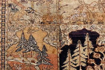 Rug, Kayseri, figural, approximately 330 x 195 cm.