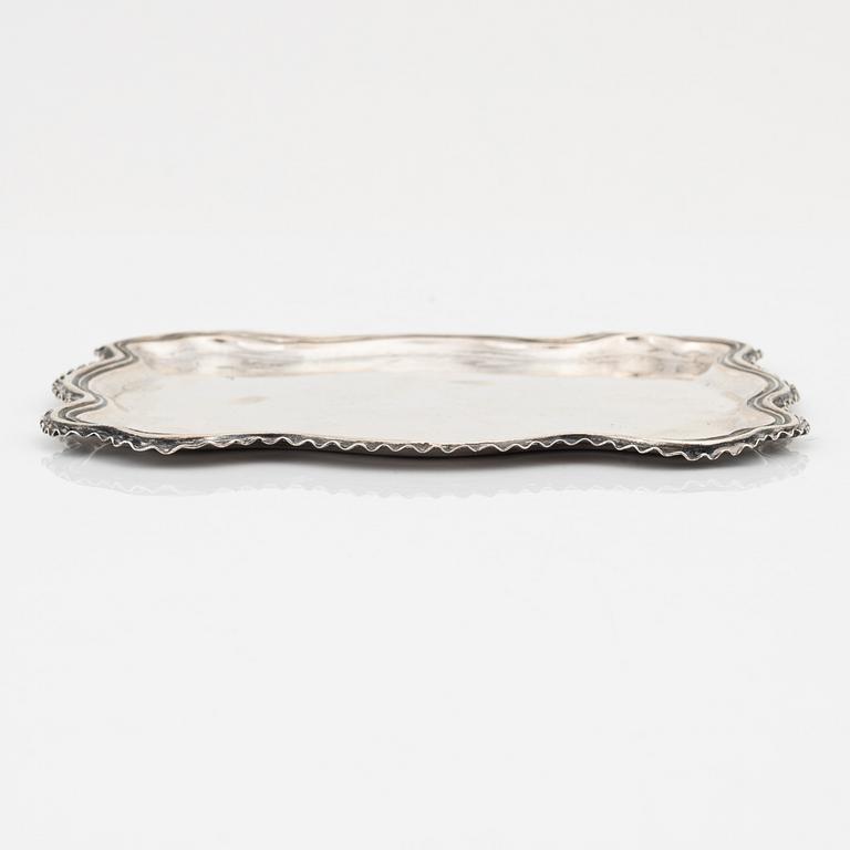 A Russian Silver Platter, Assay Master Stepan Belkin, Alderman Fedor Petrov, Moscow 1781.