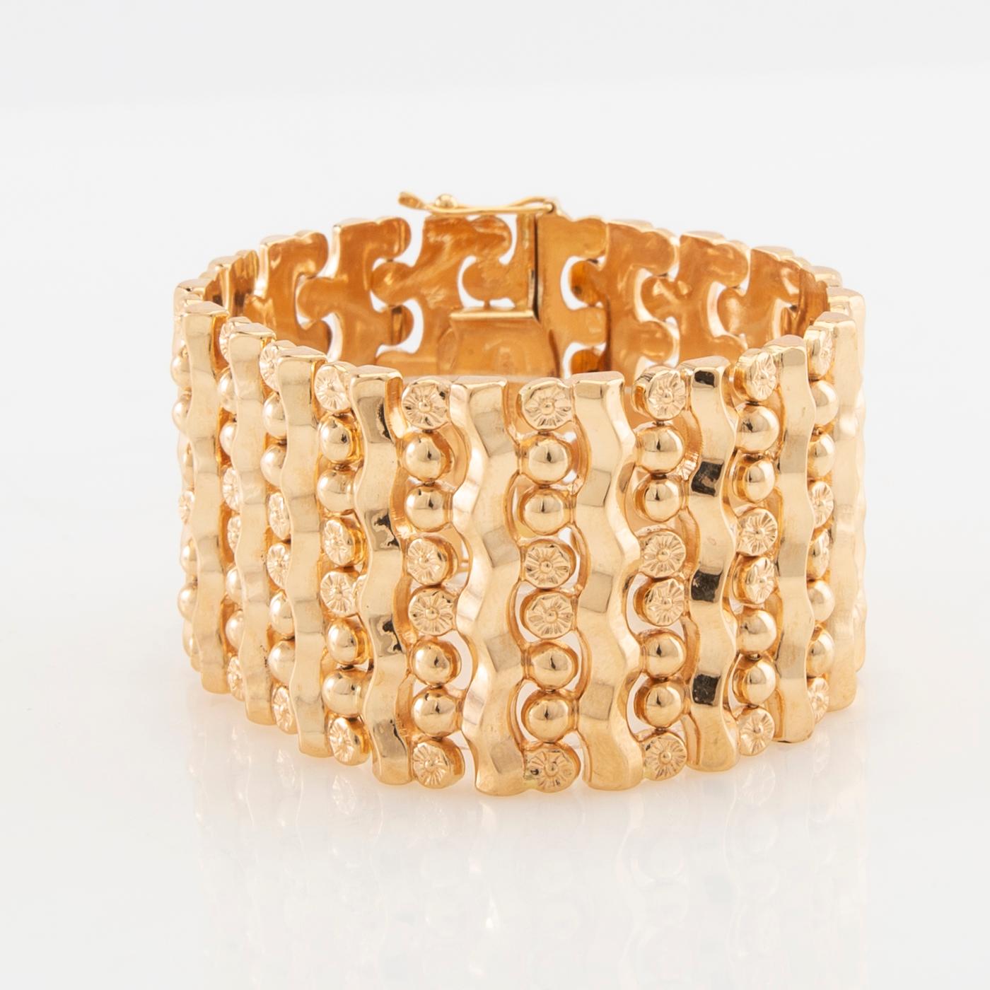Bracelet 18K gold, Tosato Bruno Vicenza Italy.