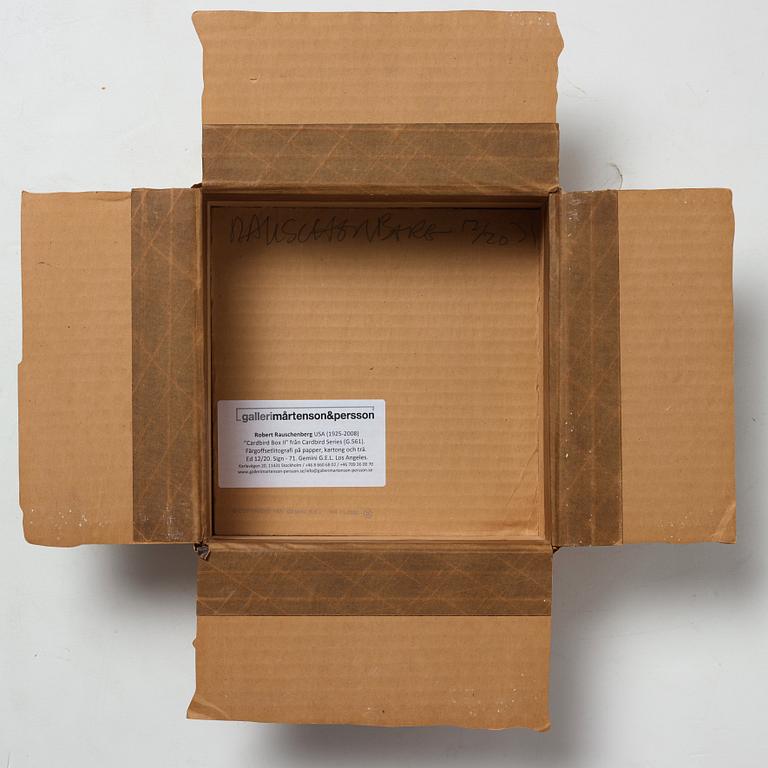Robert Rauschenberg, "Cardbird Box II, from "Cardbird series".