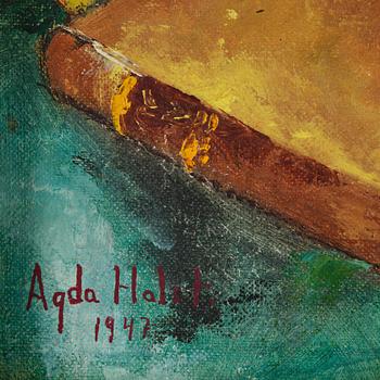 Agda Holst, Still Life with Poinsettia.