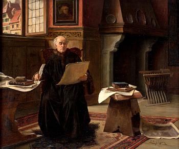 ERWIN EICHINGER, olja på pannå, signerad.