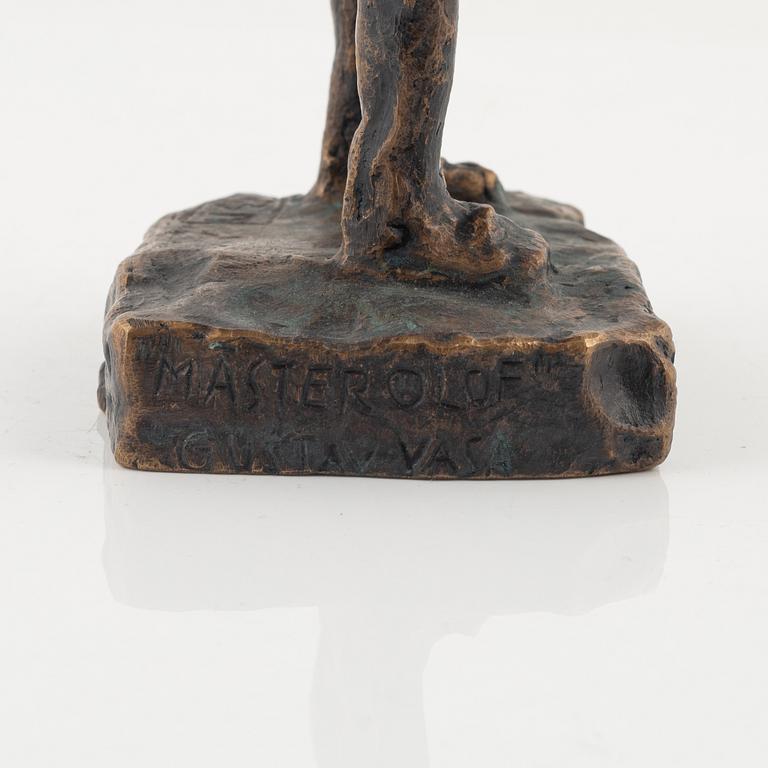 Bror Marklund, skulptur, brons, signerad BM, höjd 25,5 cm.