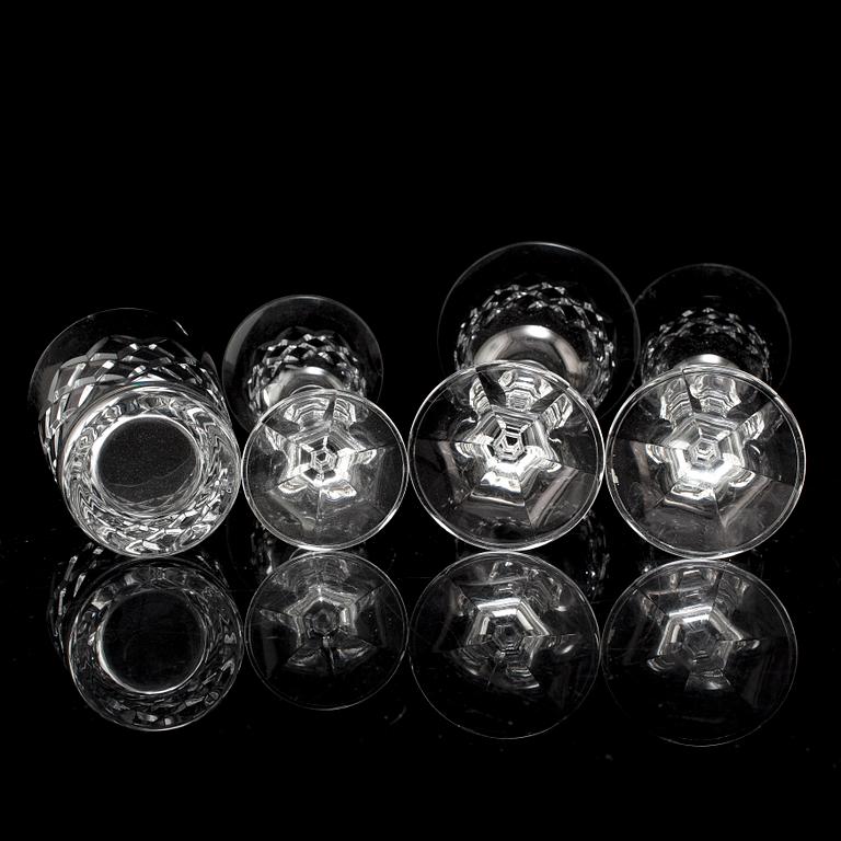 A 20th century glassware set, Böhmen (36 pieces).