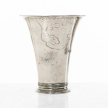 Samuel Zettersteen, bägare, silver, Lidköping 1771.