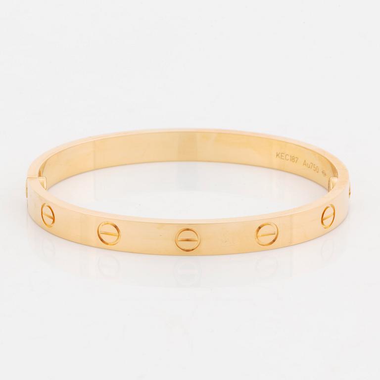 A Cartier 18K gold "Love" bracelet.