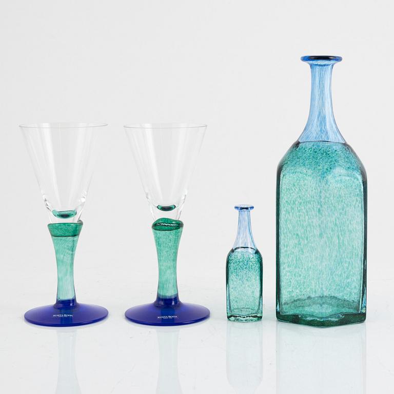 Bertil Vallien, 13 pieces, glass, Kosta Boda.