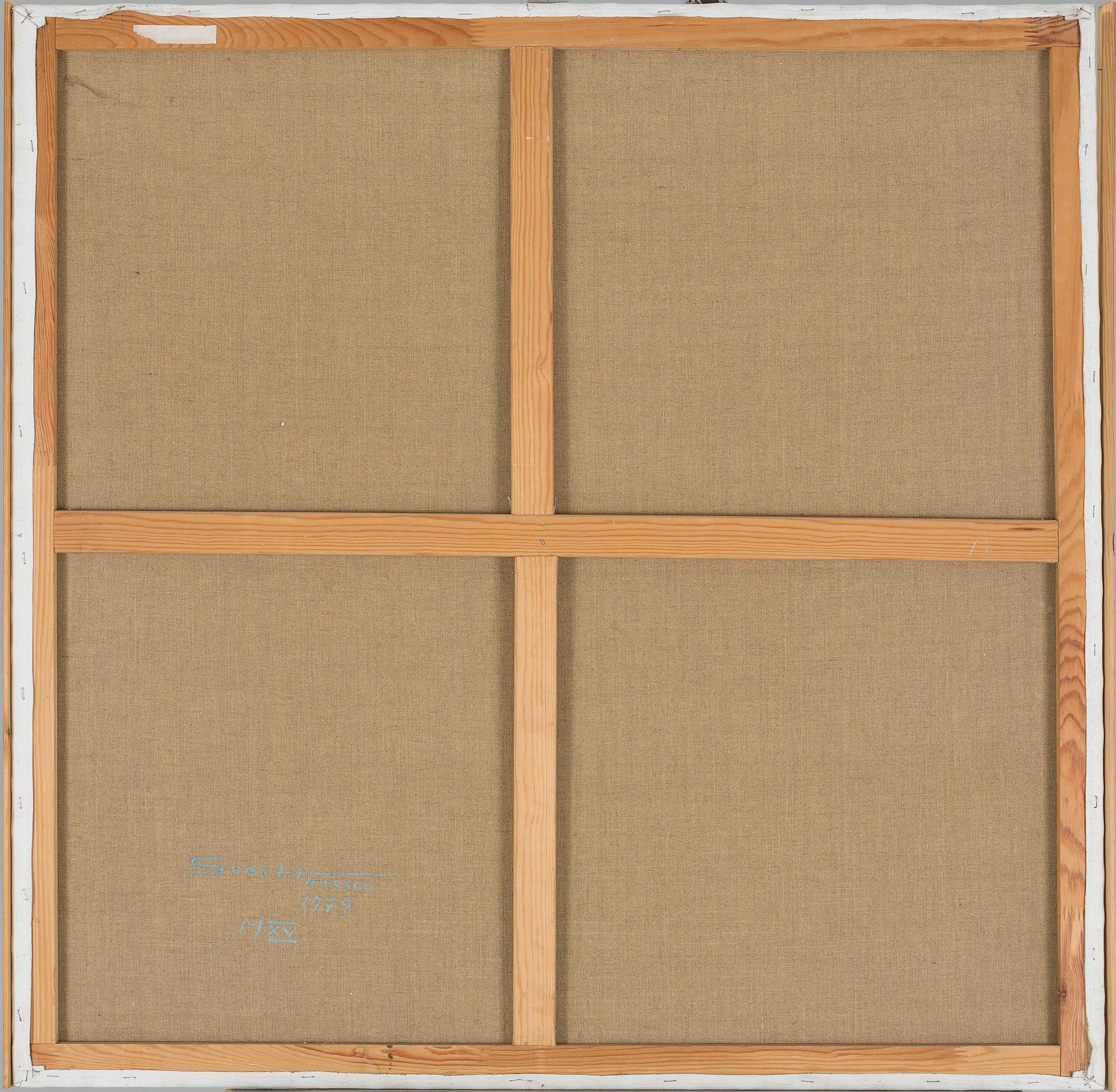 SVEN HANSSON, oil on canvas, signed and dated 1979 à tergo.