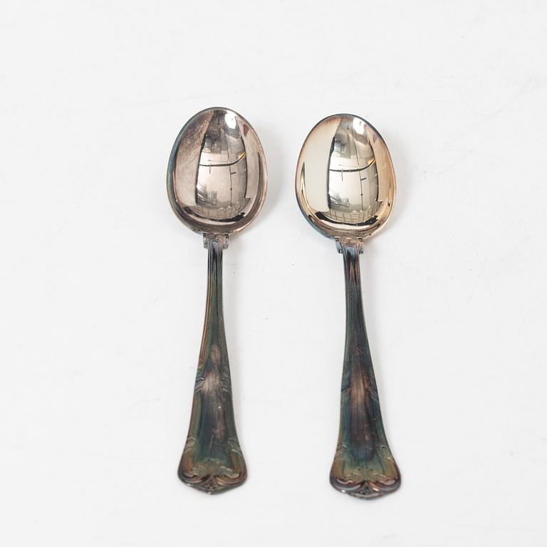 Twelve silver coffee spoons, COHR, Lidköping, 1981-85.