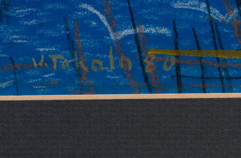 VEIKKO TAKALA, akryl och gouache, signerad och daterad -80.