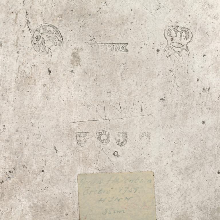 FAT, tenn, Anders Hedenbom, Örebro 1759.