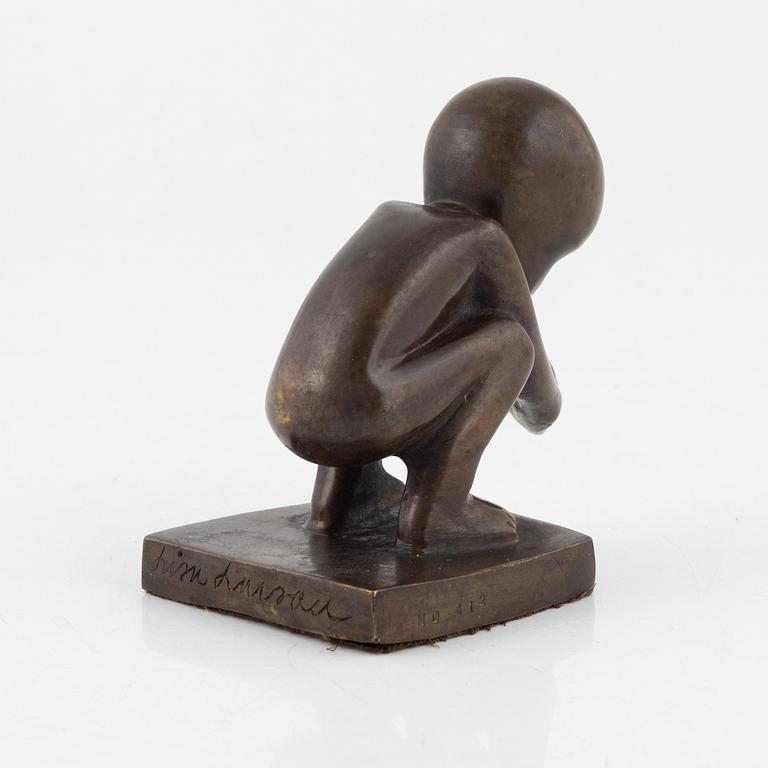 Lisa Larson, a bronze sculpture, signed and numbered. Height 11.5 cm.