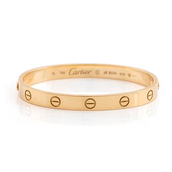 492. A Cartier "Love" bracelet in 18K gold.