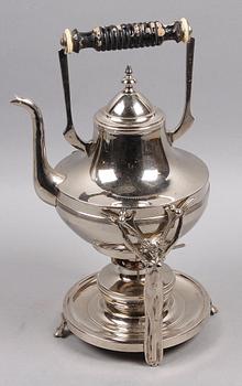 TÉKANNA PÅ RECHAUD, nysilver, jugend, 1900-talets början.