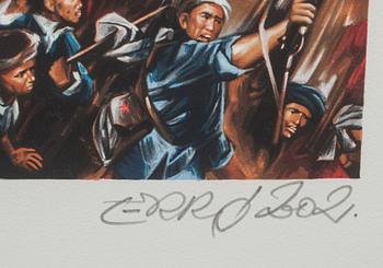 GUDMUNDUR ERRÓ, färglitografi, signerad och numrerad PHC 1/11.