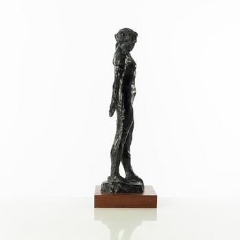 Gudmar Olovson, sculpture. Signed. Numbered. Foundry marl Brons, total height 43 cm, längd 17 cm.