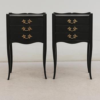 SÄNGBORD, 1 par, 1900-talets andra hälft.