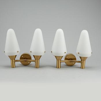 VÄGGLAMPOR, ett par, Hans-Agne Jacobsson, Markaryd.