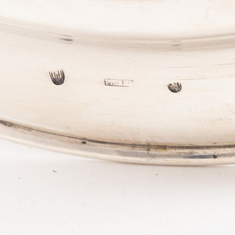 A Danish silver centerpiece, mark of JS Prahl, Copenhagen 1881.