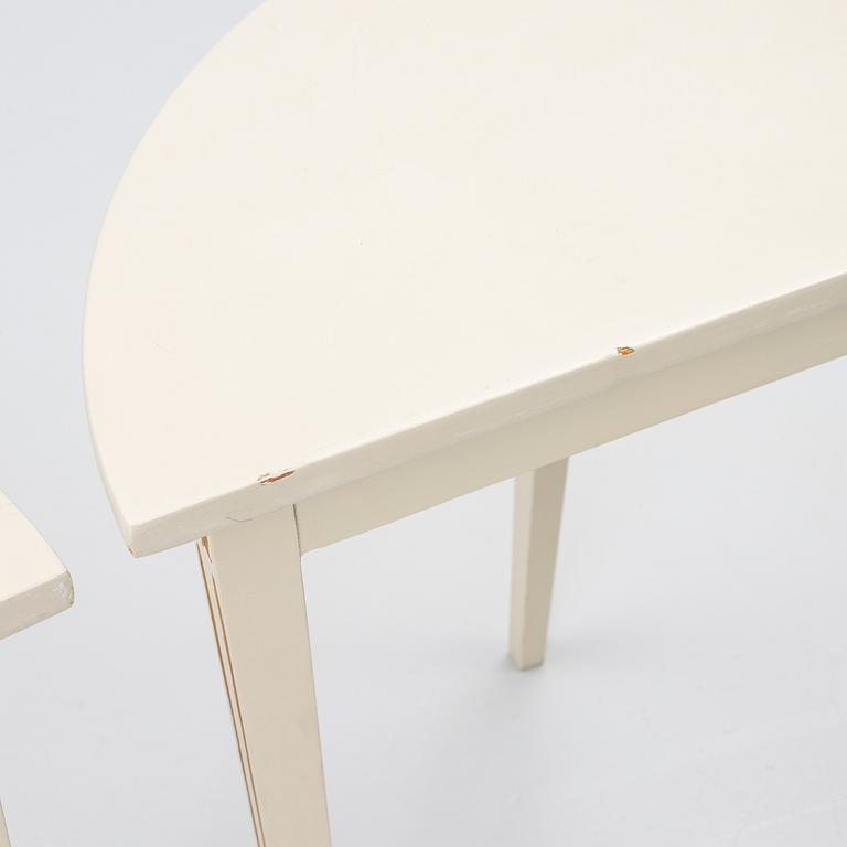 Side tables, a pair, Gustavian style, 19th century.