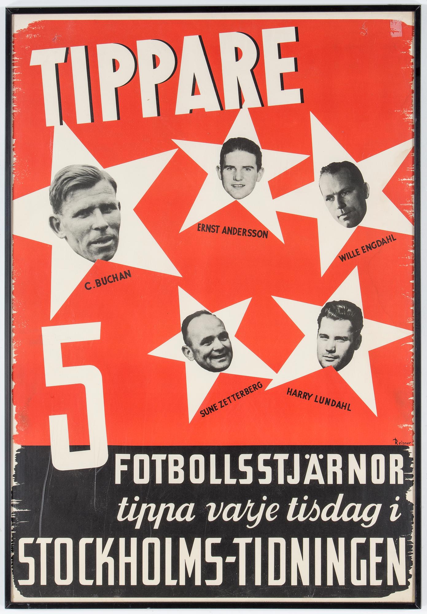 REKLAMAFFISCH, omkring 1900-talets mitt.