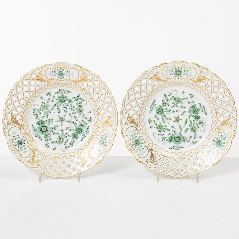 Meissen, servisdelar, 5 delar, tidigt 1900-tal.