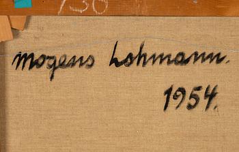 Mogens Lohmann, oil on canvas, signed and dated 1954 verso.